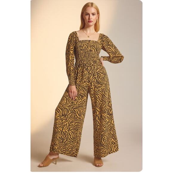 Kachel Tiger-Striped Jumpsuit for Anthropologie size 8 - Picture 1 of 12